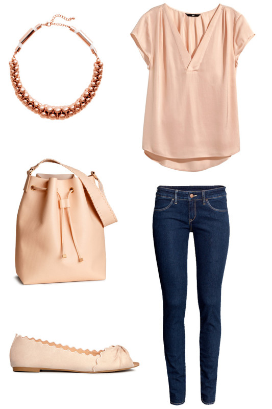 summer-spring-sommer-fruehling-outfit-mode-fashion-rosa-altrosa-rose-rotgold-jeans-denim-beuteltasche-tasche-handtasche-ballerinas-kette-necklace